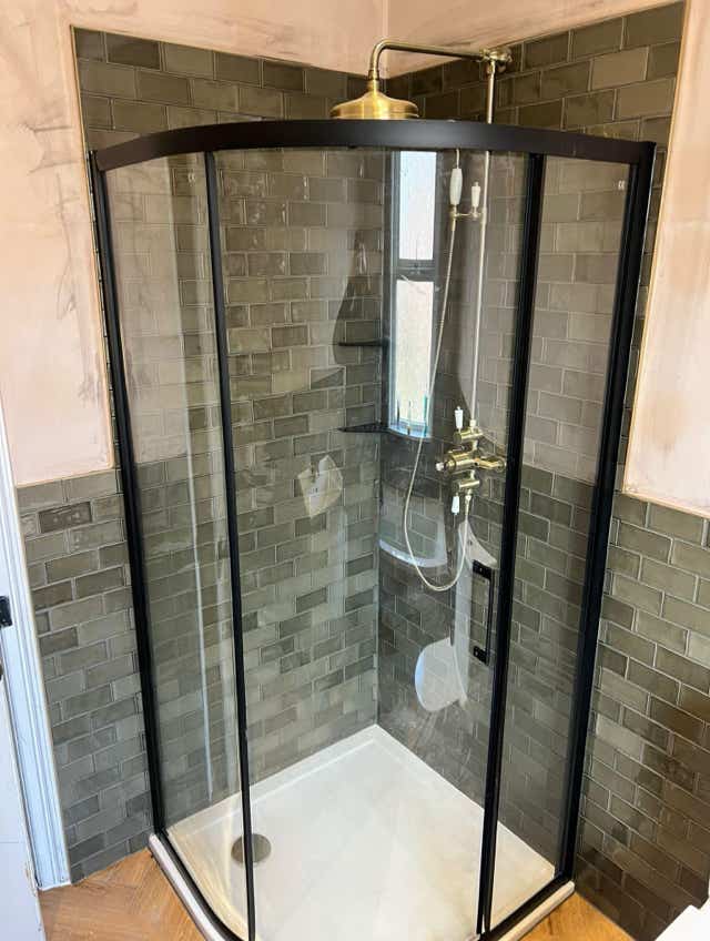 Contemporary bathroom radiator by Plumb Yorkshire.