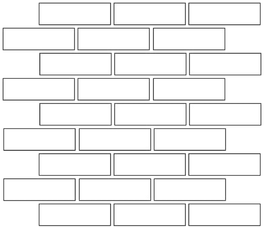 Image of brick bond layout.